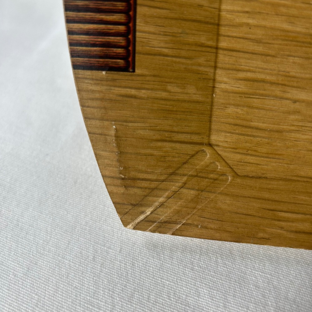 VTG Hasko Woodgrain Melamine Platter Tray Set of 4 Floral Mid Century MCM USA - Picture 5 of 16